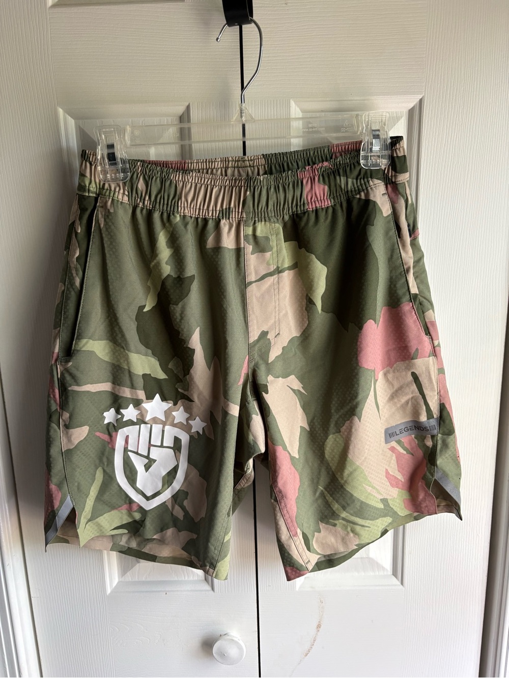 Legends Mens Camo Print Shorts 9" Activewear Size Small